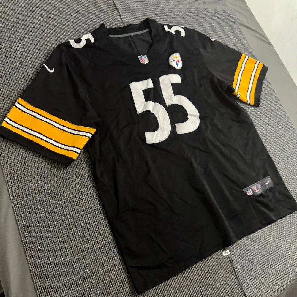 Nike NFL Pittsburgh Steelers Devin Bush 55 Jersey Black Mens XL